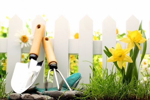 Well-kept lawn in Feltham after seasonal lawn care