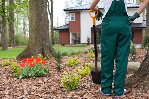 Low-carbon van used by gardeners in Feltham